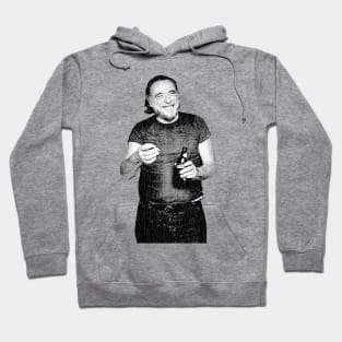 Bukowski Drinking 1986 Hoodie